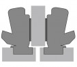 HETTICH 9099553 Sensys 8657i TH55 165° charniere semi-applquée SiSy
