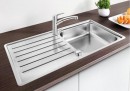 BLANCO 519709 évier Lantos XL 6 S-IF avec excentrique inox brossé