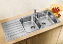 BLANCO 519713 Évier Lantos 8 S-IF Compact inox brossé avec excentrique