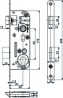 HOBES 02-04 serrure 90/60 PZ zinc blanc