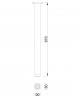 MILADESIGN MQ957/55-N pied pour traverse centrale Mobi-Q noir