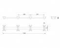 MILADESIGN MQ957/14 traverse centrale Mobi-Q noir