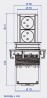 BACHMANN 928.007 prise électrique Elevator home, 2x 230V inox FR