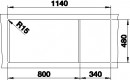 BLANCO 519655 Évier Naya 8 S sans excentrique Silgranit évier gauche gris roche BLANCO 519655 Évier Naya 8 S sans excentrique Silgranit évier gauche gris roche