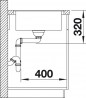 BLANCO 516522 Évier Metra XL 6 S-F avec excentrique Silgranit PuraDur blanc