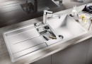 BLANCO 519115 Évier Metra 6 S-F avec excentrique Silgranit PuraDur blanc BLANCO 519115 Évier Metra 6 S-F avec excentrique Silgranit PuraDur blanc