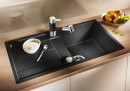 BLANCO 519097 Évier Metra 5 S-F avec excentrique Silgranit PuraDur anthracite BLANCO 519097 Évier Metra 5 S-F avec excentrique Silgranit PuraDur anthracite
