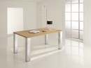 STRONG Pied de table 710/80x80mm chrom