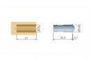 IF aimant encastré K-Lock 10x27mm gris