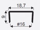 SEVROLL 02033 profil "U" pour lam 16mm 3m argenté SEVROLL 02033 profil "U" pour lam 16mm 3m argenté