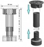 StrongLegs pied réglable AP001 80Rmm