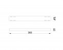 MILADESIGN profil de cadre de table G5 ST541-36 blanc