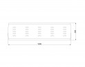 MILADESIGN plaque de couverture de table G8 ST395 blanc