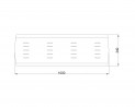 MILADESIGN plaque de couverture de table G8 ST394 blanc
