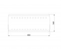 MILADESIGN plaque de couverture de table G8 ST383 blanc