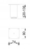 MILADESIGN pied meuble G5 ST602/12 blanc