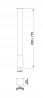 MILADESIGN pied de table G5 ST601 blanc