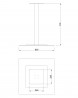 MILADESIGN pied de table central ST866 noir MILADESIGN pied de table central ST866 noir