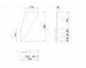MILADESIGN G8 ST313/1 support de cloison noir