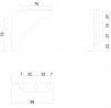 MILADESIGN fixation de paroi Quantum Q312/1 noir