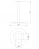 MILADESIGN pied de table central ST806 anthracite