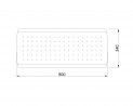 MILADESIGN plaque de couverture de table G8 ST343 anthracite