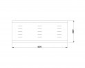MILADESIGN plaque de couverture de table G8 ST373 anthracite