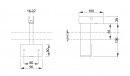 MILADESIGN support paroi G7 ST956/1 antracite
