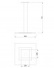 MILADESIGN pied de table central ST855 argent MILADESIGN pied de table central ST855 argent