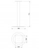 MILADESIGN pied de table central ST804 argent MILADESIGN pied de table central ST804 argent