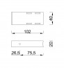 MILADESIGN G5 ST541-10 support argent