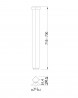 MILADESIGN pied de table G5 ST566 argent