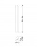 MILADESIGN pied de table G5 ST564 argent