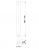 MILADESIGN G5 ST554 pied de table argenté