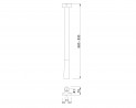 MILADESIGN G5 ST541M pied de table argenté