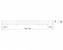 MILADESIGN MBR08–12 tige de raccordement réglable Mobilar argent