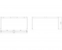 MILADESIGN piétement Mobilar M6316 argent