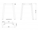 MILADESIGN piétement Mobilar M5406T–SL argent