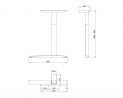 MILADESIGN piétement réglable extreme Linear LN3401R argent