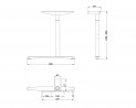 MILADESIGN piétement réglable extreme Linear LN3301R argent