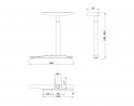 MILADESIGN piétement réglable extreme Linear LN3101R argent