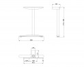 MILADESIGN piétement extreme pied Linear LN3103 argent