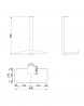 MILADESIGN G9 ST103R support pour pc régulable argent