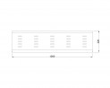 MILADESIGN plaque de couverture de table G8 ST375 argenté