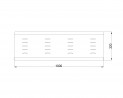MILADESIGN plaque de couverture de table G8 ST374 argent
