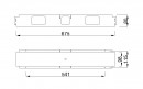 MILADESIGN traverse de liaison G7 ST957/16 argenté