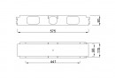 MILADESIGN traverse de liaison G7 ST957/14 argent