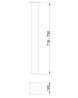 MILADESIGN G5 ST722 pied de table argent