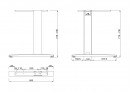 MILADESIGN G3 ST227 piétement extreme argenté