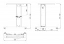 MILADESIGN piétement extreme G3 ST220 argent